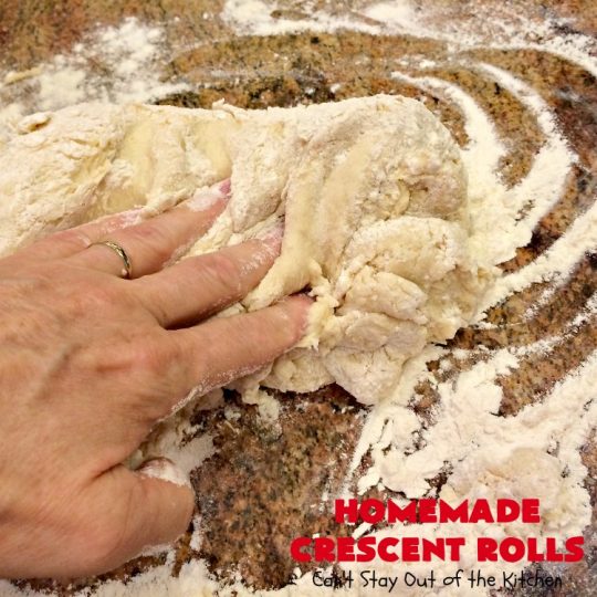 Homemade Crescent Rolls | Can't Stay Out of the Kitchen | these fantastic homemade #dinnerrolls can be made up a week in advance & stored in the refrigerator before baking. That makes them perfect for #holidays like #Thanksgiving or #Christmas. Make the #recipe a few days ahead & then roll out & bake the day you need them! #crescentrolls #bread #rolls #baking #homemadecrescentrolls #homemadedinnerrolls