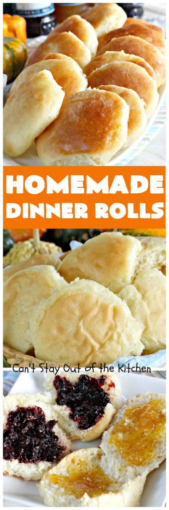 Homemade Dinner Rolls | Can't Stay Out of the Kitchen | these easy #GooseberryPatch #dinnerrolls are fantastic. There's no kneading & you refrigerate the dough overnight. They're perfect for company or #holidays like #Thanksgiving or #Christmas. #bread