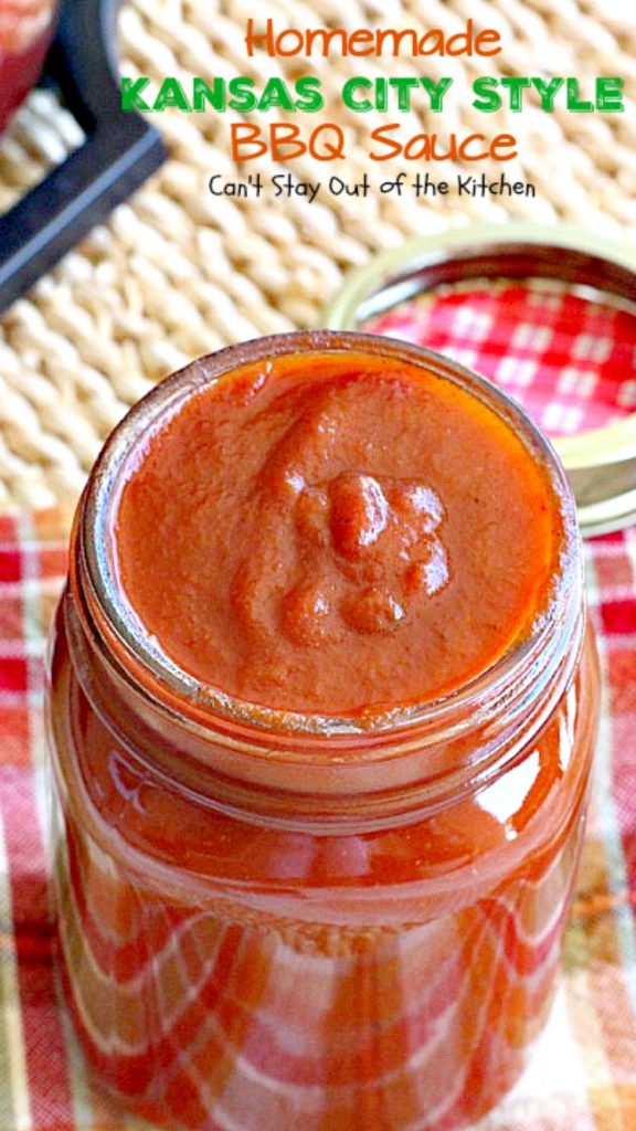 Homemade Kansas City Style BBQ Sauce | Can't Stay Out of the Kitchen | delicious sweet & spicy #BBQSauce using honey instead of sugar & #clean-eating ingredients for a healthy version of a classic favorite. #glutenfree