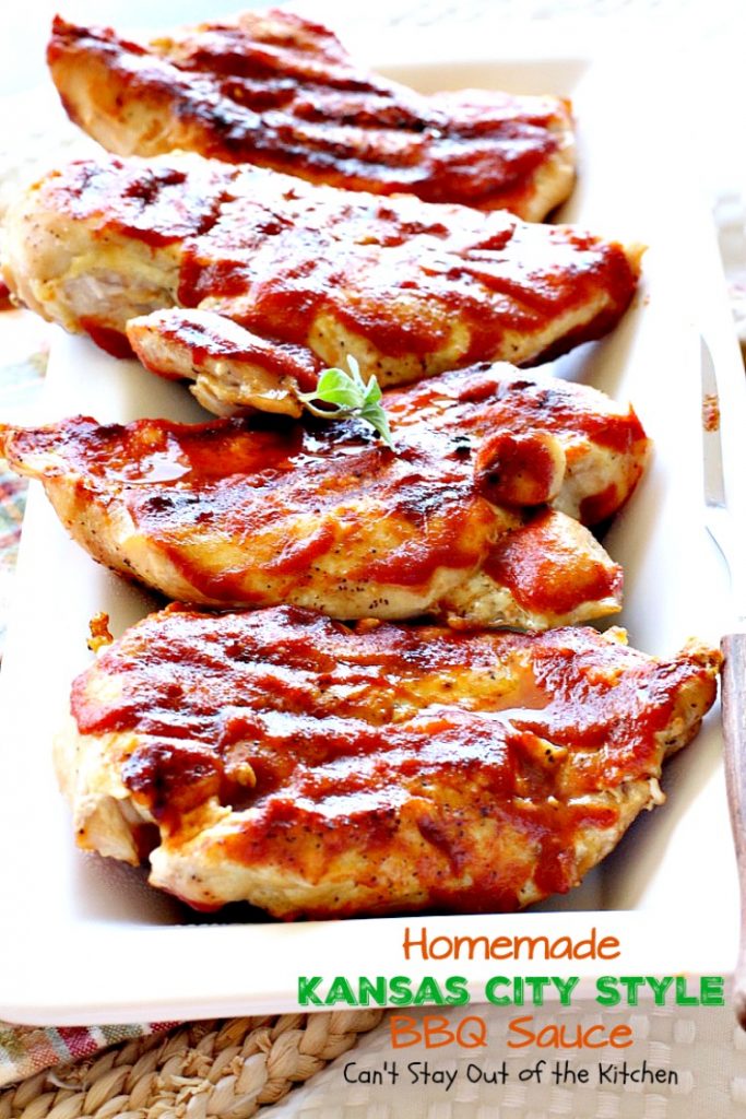 Homemade Kansas City Style BBQ Sauce | Can't Stay Out of the Kitchen | delicious sweet & spicy #BBQSauce using honey instead of sugar & #clean-eating ingredients for a healthy version of a classic favorite. #glutenfree