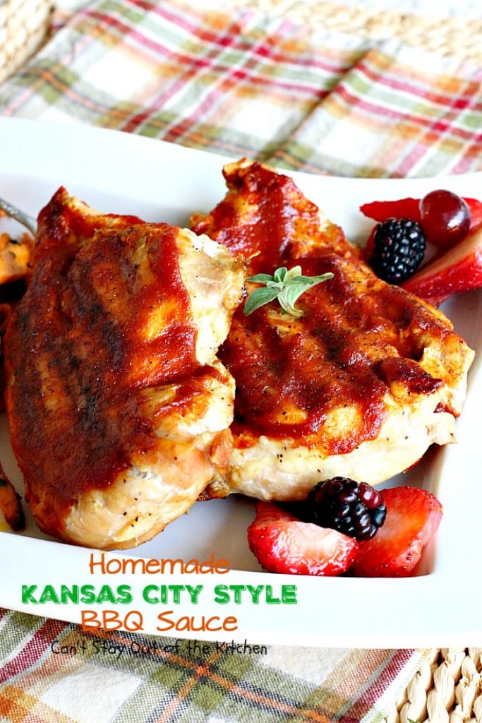 Homemade Kansas City Style BBQ Sauce | Can't Stay Out of the Kitchen | delicious sweet & spicy #BBQSauce using honey instead of sugar & #clean-eating ingredients for a healthy version of a classic favorite. #glutenfree