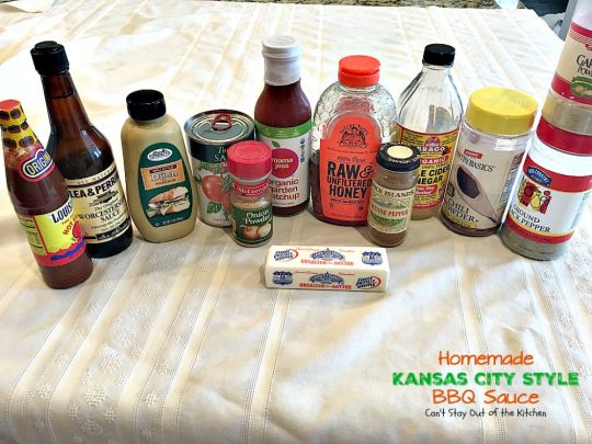 Homemade Kansas City Style BBQ Sauce | Can't Stay Out of the Kitchen | delicious sweet & spicy #BBQSauce using honey instead of sugar & #clean-eating ingredients for a healthy version of a classic favorite. #glutenfree