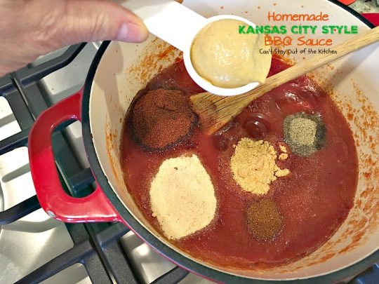 Homemade Kansas City Style BBQ Sauce | Can't Stay Out of the Kitchen | delicious sweet & spicy #BBQSauce using honey instead of sugar & #clean-eating ingredients for a healthy version of a classic favorite. #glutenfree