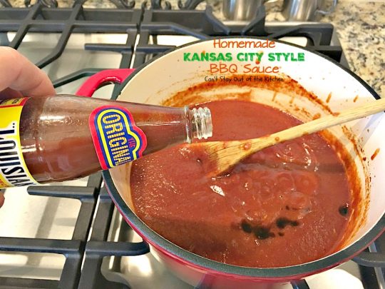 Homemade Kansas City Style BBQ Sauce | Can't Stay Out of the Kitchen | delicious sweet & spicy #BBQSauce using honey instead of sugar & #clean-eating ingredients for a healthy version of a classic favorite. #glutenfree