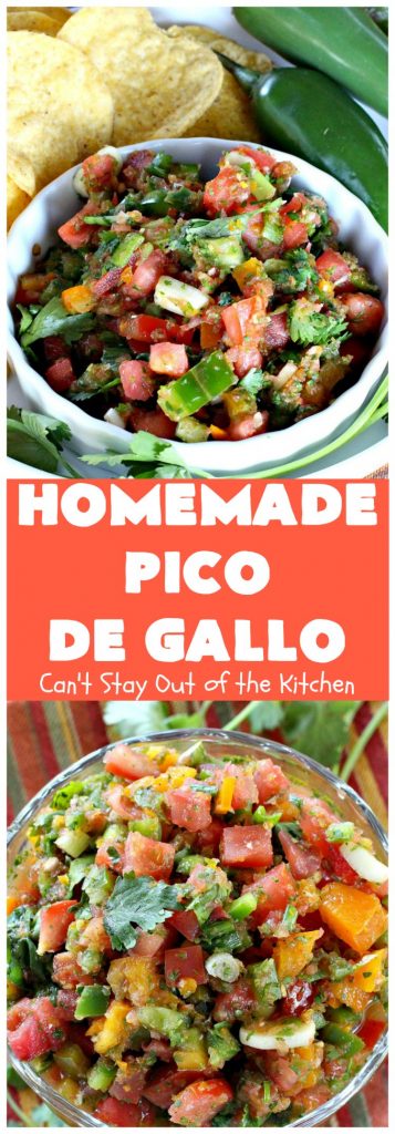 Homemade Pico de Gallo | Can't Stay Out of the Kitchen