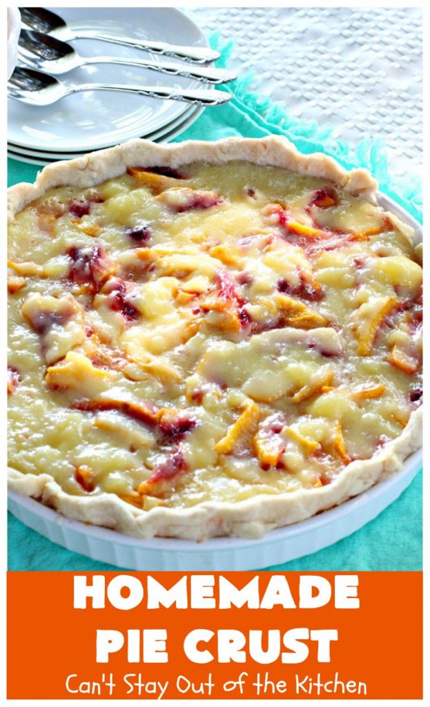 Homemade Pie Crust | Can't Stay Out of the Kitchen | My Mom's old-fashioned #recipe is the best, flakiest homemade #PieCrust ever! #Pie #dessert #HomemadePieCrust