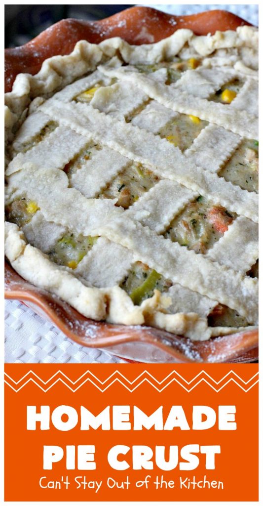 Homemade Pie Crust | Can't Stay Out of the Kitchen | My Mom's old-fashioned #recipe is the best, flakiest homemade #PieCrust ever! #Pie #dessert #HomemadePieCrust