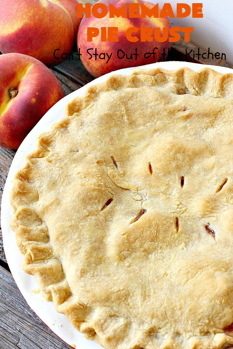 Homemade Pie Crust | Can't Stay Out of the Kitchen | My Mom's old-fashioned #recipe is the best, flakiest homemade #PieCrust ever! #Pie #dessert #HomemadePieCrust