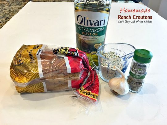 Homemade Ranch Croutons | Can't Stay Out of the Kitchen | these fabulous #glutenfree #croutons are made with #RanchDressingMix for spectacular flavor. Great with #soups or #salads.