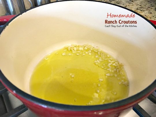 Homemade Ranch Croutons | Can't Stay Out of the Kitchen | these fabulous #glutenfree #croutons are made with #RanchDressingMix for spectacular flavor. Great with #soups or #salads.