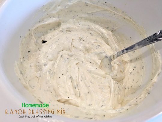 Homemade Ranch Dressing Mix | Can't Stay Out of the Kitchen | homemade #RanchDressingMix that's incredibly tasty. This one is healthy, #Glutenfree & with no preservatives. Great from-scratch recipe to serve on your favorite #salad.