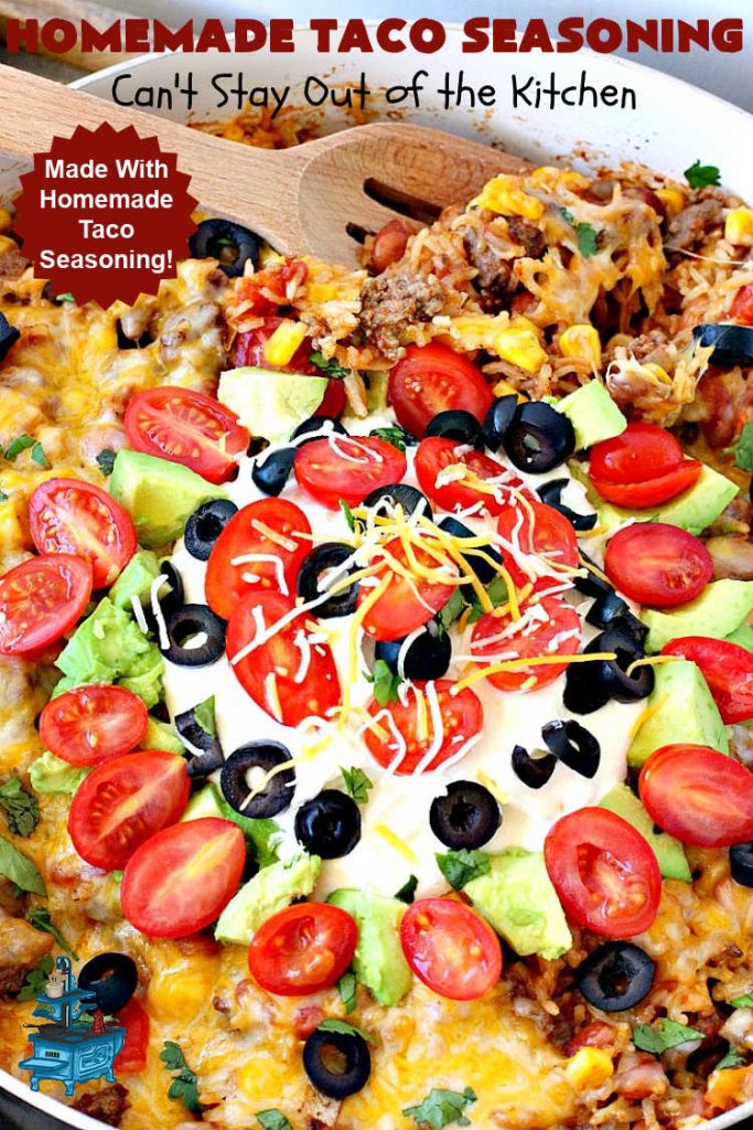 Homemade Taco Seasoning | Can't Stay Out of the Kitchen | this is such an easy way to whip up #HomemadeTacoSeasoning for any #TexMex #recipe including #salads, #skillets, #AppetizerDips or any #Mexican entree. You can make it in two minutes & it replaces a store-bought #TacoSeasoningPacket one-for-one. No MSG, sugar or fillers. #GlutenFree #vegan