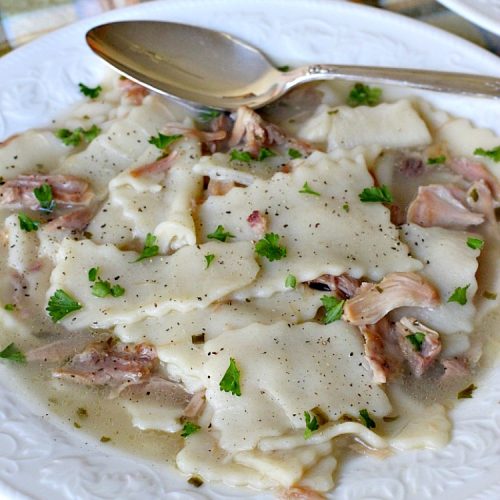 Homemade Turkey and Dumplings | Can't Stay Out of the Kitchen