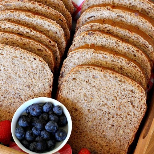 Honey Walnut Bread | Can't Stay Out of the Kitchen | delicious #HomemadeBread for the #Breadmaker! Made with #walnuts & #honey. Great for #breakfast or dinner. #HoneyWalnutBread