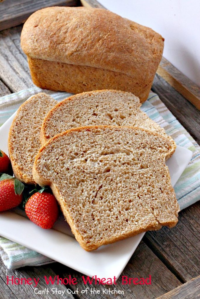 Honey Whole Wheat Bread | Can't Stay Out of the Kitchen | our favorite homemade #bread recipe. It's absolutely delicious. #wholewheat