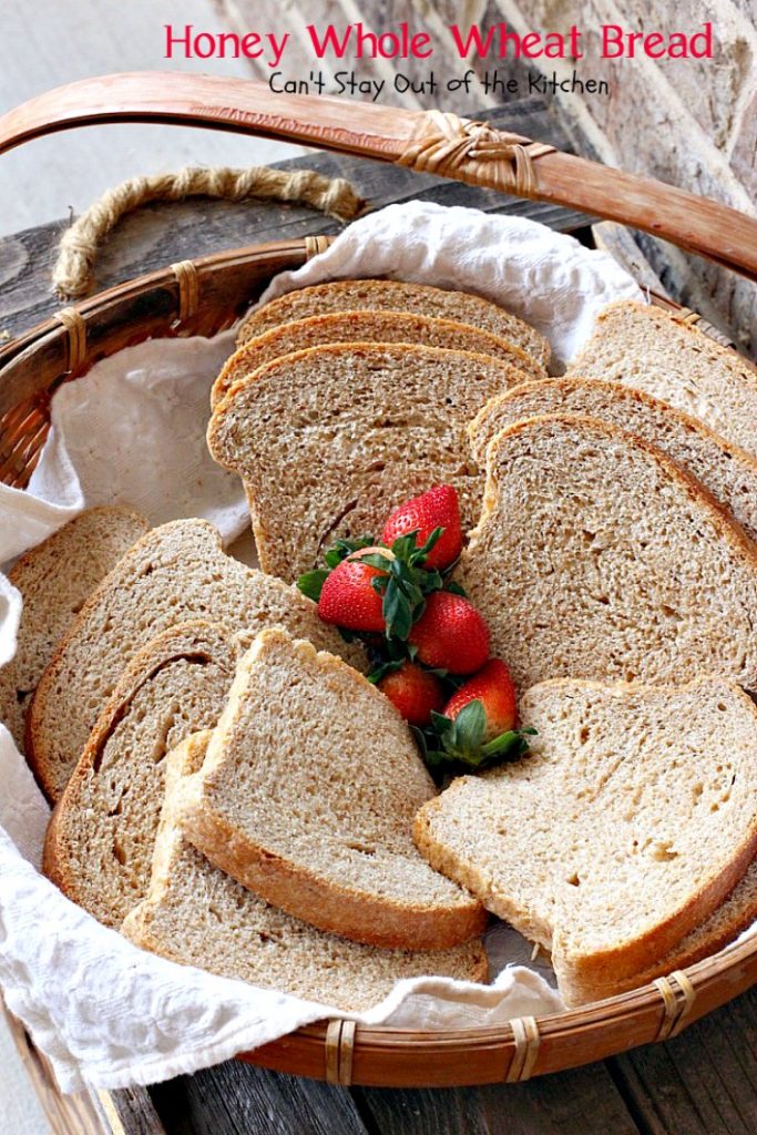 Honey Whole Wheat Bread | Can't Stay Out of the Kitchen | our favorite homemade #bread recipe. It's absolutely delicious. #wholewheat