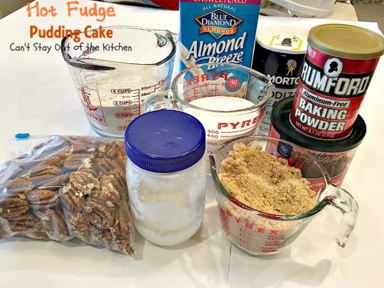 Hot Fudge Pudding Cake | Can't Stay Out of the Kitchen | this amazing #dessert makes its own #hotfudgesauce at the bottom of the dish after baking! It is a #chocolate lover's dream. #cake