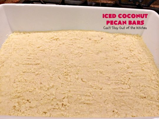 Iced Coconut Pecan Bars | Can't Stay Out of the Kitchen | this fabulous #cookie has a #coconut & #Pecan filling & a lovely citrus icing. Perfect for summer #holiday parties. #dessert