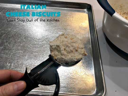 Italian Cheese Biscuits | Can't Stay Out of the Kitchen | these quick & easy drop #biscuits will knock your socks off! They can be made in 30 minutes making them an excellent choice for weeknight suppers. Terrific #SideDish for #FathersDay. #bread #CheddarCheese #Italian #CheeseBiscuits #ItalianCheeseBiscuits