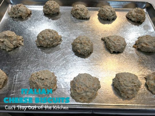 Italian Cheese Biscuits | Can't Stay Out of the Kitchen | these quick & easy drop #biscuits will knock your socks off! They can be made in 30 minutes making them an excellent choice for weeknight suppers. Terrific #SideDish for #FathersDay. #bread #CheddarCheese #Italian #CheeseBiscuits #ItalianCheeseBiscuits