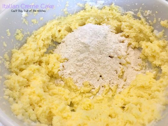 Italian Creme Cake | Can't Stay Out of the Kitchen | this is the perfect #dessert for #Easter! 3 layers of decadence that you'll swoon over! #cake #Italian