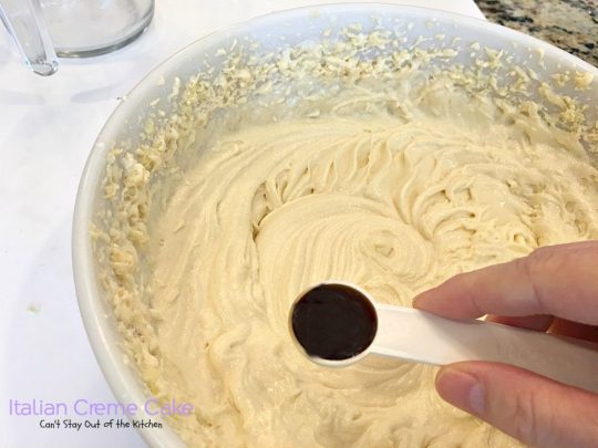 Italian Creme Cake | Can't Stay Out of the Kitchen | this is the perfect #dessert for #Easter! 3 layers of decadence that you'll swoon over! #cake #Italian