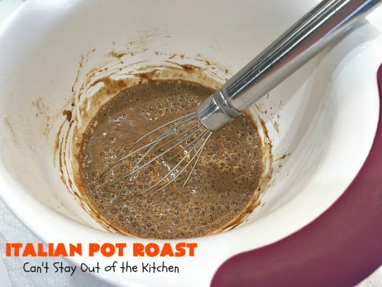 Italian Pot Roast | Can't Stay Out of the Kitchen | This super easy 7-ingredient #PotRoast #recipe is made in the #SlowCooker. Scrumptious to the taste buds and so quick & simple to prepare. Great for weeknight or company dinners. #Italian #ItalianPotRoast #Crockpot