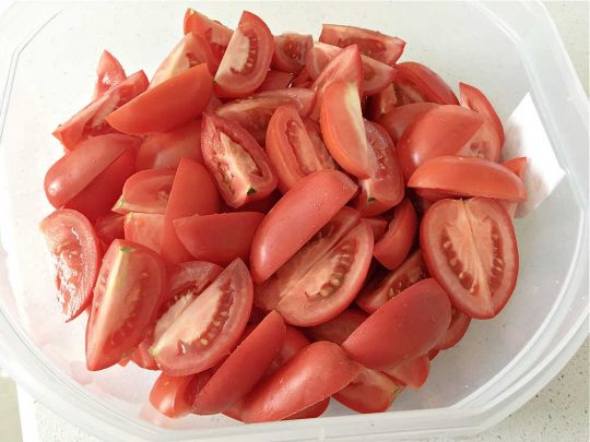 Italian Roasted Tomato Soup | Can't Stay Out of the Kitchen | Warm yourself up with a bowl of this amazing #soup! This irresistible #recipe roasts the #tomatoes, veggies & herbs before making the soup adding amazing flavor in every bite. Perfect for family or company dinners. #healthy #vegan #LowCalorie #GlutenFree #Italian #RoastedTomatoes #RoastedTomatoSoup #TomatoSoup #ItalianRoastedTomatoSoup