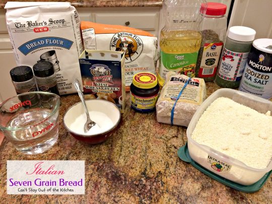 Italian Seven Grain Bread | Can't Stay Out of the Kitchen | this quick and easy homemade #bread makes a 2-lb. loaf in the #breadmaker.