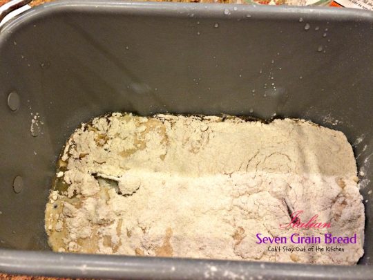 Italian Seven Grain Bread | Can't Stay Out of the Kitchen | this quick and easy homemade #bread makes a 2-lb. loaf in the #breadmaker.