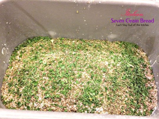 Italian Seven Grain Bread | Can't Stay Out of the Kitchen | this quick and easy homemade #bread makes a 2-lb. loaf in the #breadmaker.