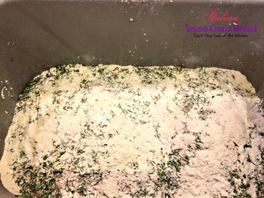 Italian Seven Grain Bread | Can't Stay Out of the Kitchen | this quick and easy homemade #bread makes a 2-lb. loaf in the #breadmaker.