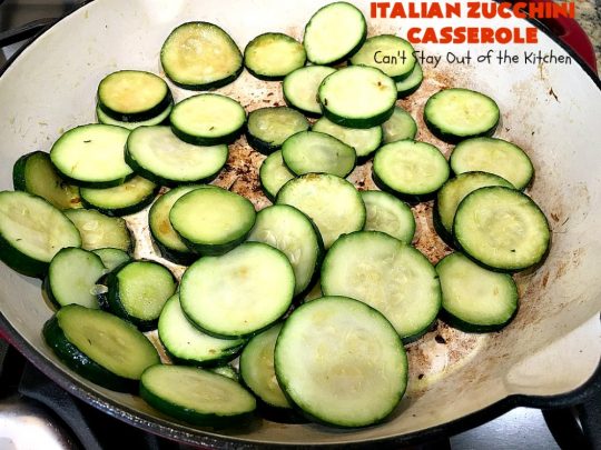 Italian Zucchini Casserole | Cant Stay Out of the Kitchen | this fantastic #casserole is perfect for your #Thanksgiving or #Christmas #holiday menu. It's filled with #zucchini & #tomatoes, topped with #StuffingMix & loaded with #Parmesan & #Mozzarella cheeses. Everyone will want seconds. #Italian #HolidaySideDish #ZucchiniCasserole #ItalianZucchiniCasserole #GooseberryPatch