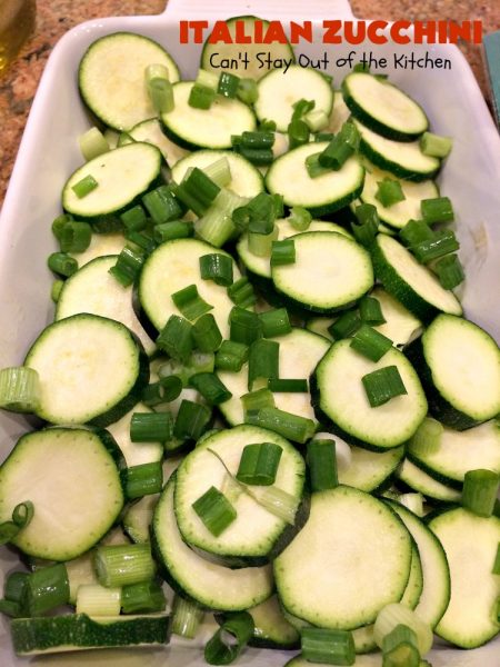 Italian Zucchini | Can't Stay Out of the Kitchen | this delicious side dish is packed with flavor & so easy to make. It's #Healthy, #LowCalorie, #Vegan & #GlutenFree. It's a terrific side dish for family, company or #Holiday dinners like #Easter or #MothersDay too. #tomatoes #Zucchini #Italian #casserole #TomatoSideDish #ZucchiniSideDish