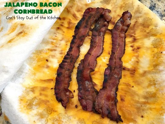 Jalapeno Bacon Cornbread | Can't Stay Out of the Kitchen | this amazing #cornbread gets its heat from #Hormel #JalapenoBacon! It's perfect with any soup, chili or main dish. #jalapeno #bacon #JalapenoBaconCornbread