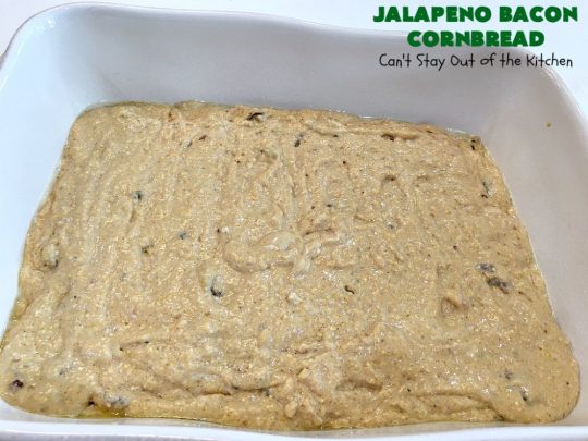Jalapeno Bacon Cornbread | Can't Stay Out of the Kitchen | this amazing #cornbread gets its heat from #Hormel #JalapenoBacon! It's perfect with any soup, chili or main dish. #jalapeno #bacon #JalapenoBaconCornbread