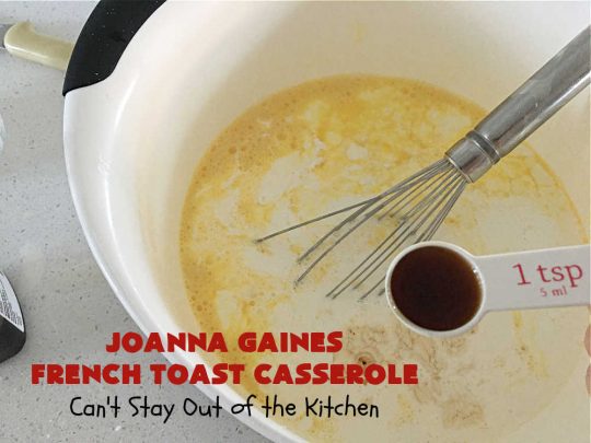 JoAnna Gaines French Toast Casserole | Can't Stay Out of the Kitchen | You'll be dazzled by my version of #JoAnnaGaines #OvernightFrenchToast is the ultimate in a #holiday, weekend or company #breakfast. It's so mouthwatering this will become your go-to #recipe for #BreakfastCasseroles. #FrenchToast #pecans #HolidayBreakfast #JoAnnaGainesFrenchToastCasserole