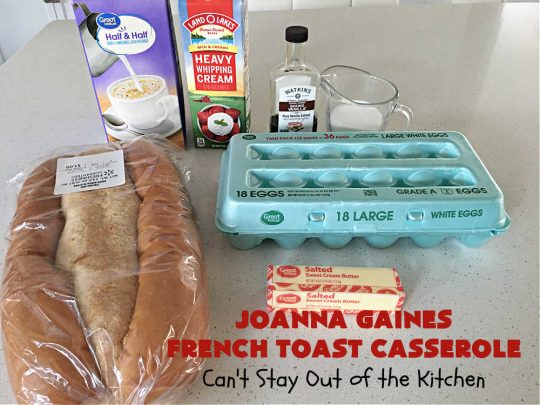 JoAnna Gaines French Toast Casserole | Can't Stay Out of the Kitchen | You'll be dazzled by my version of #JoAnnaGaines #OvernightFrenchToast is the ultimate in a #holiday, weekend or company #breakfast. It's so mouthwatering this will become your go-to #recipe for #BreakfastCasseroles. #FrenchToast #pecans #HolidayBreakfast #JoAnnaGainesFrenchToastCasserole