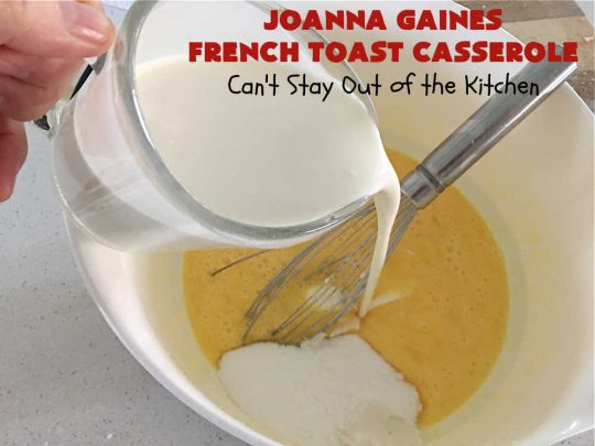JoAnna Gaines French Toast Casserole | Can't Stay Out of the Kitchen | You'll be dazzled by my version of #JoAnnaGaines #OvernightFrenchToast is the ultimate in a #holiday, weekend or company #breakfast. It's so mouthwatering this will become your go-to #recipe for #BreakfastCasseroles. #FrenchToast #pecans #HolidayBreakfast #JoAnnaGainesFrenchToastCasserole