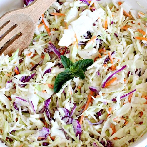 KFC Cole Slaw Copycat Recipe | Can't Stay Out of the Kitchen | fantastic #coleslaw that tastes just like #KentuckyFriedChicken's! Quick & easy & great for summer #holiday barbecues. #salad #cabbage #glutenfree
