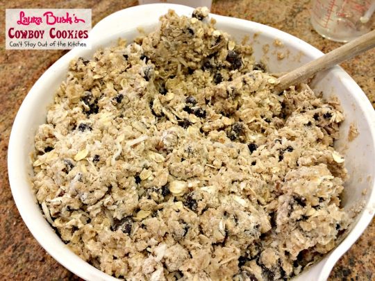 Laura Bush's Cowboy Cookies | Can't Stay Out of the Kitchen | these fabulous #oatmeal #cookies were a presidential winner. #dessert #chocolate