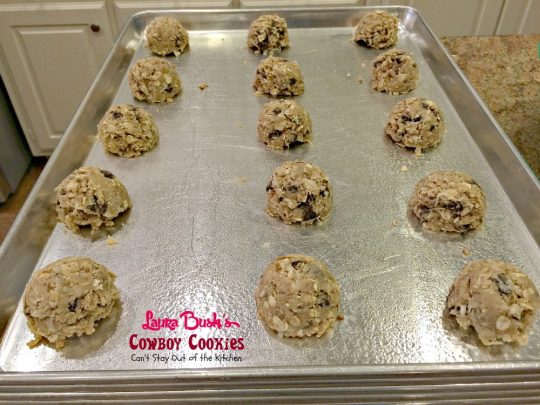 Laura Bush's Cowboy Cookies | Can't Stay Out of the Kitchen | these fabulous #oatmeal #cookies were a presidential winner. #dessert #chocolate
