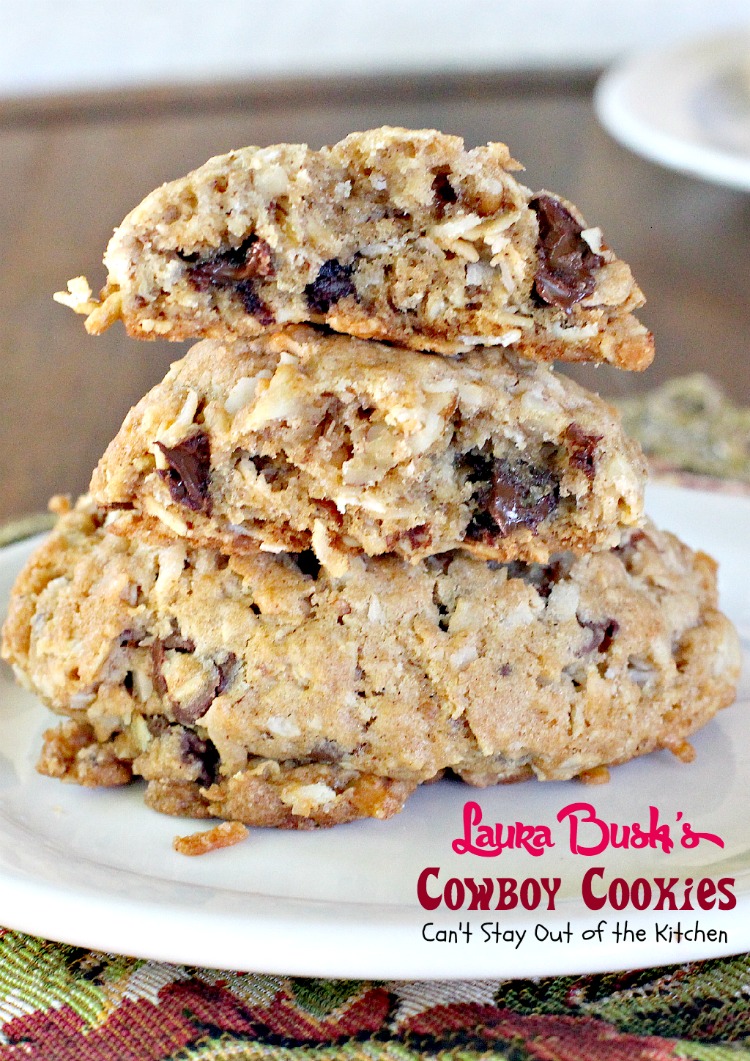 Laura Bush's Cowboy Cookies | Can't Stay Out of the Kitchen