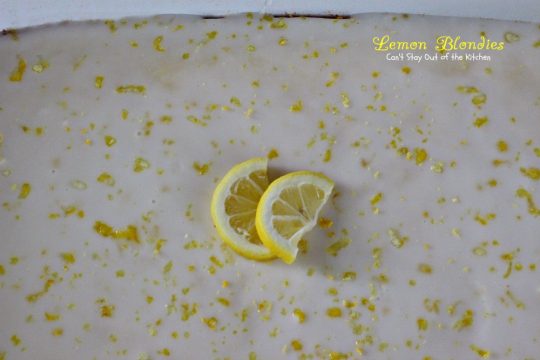 Lemon Blondies | Can't Stay Out of the Kitchen | Cool, refreshing and scrumptious #lemon #dessert that's very easy to make. #cookie #brownie