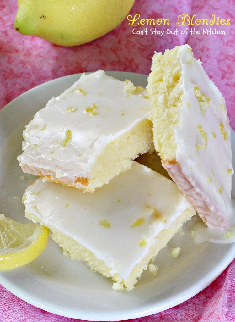 Lemon Blondies | Can't Stay Out of the Kitchen | Cool, refreshing and scrumptious #lemon #dessert that's very easy to make. #cookie #brownie
