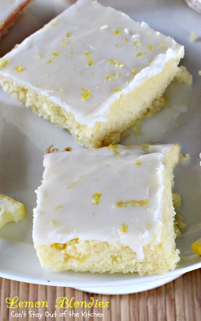 Lemon Blondies | Can't Stay Out of the Kitchen | Cool, refreshing and scrumptious #lemon #dessert that's very easy to make. #cookie #brownie
