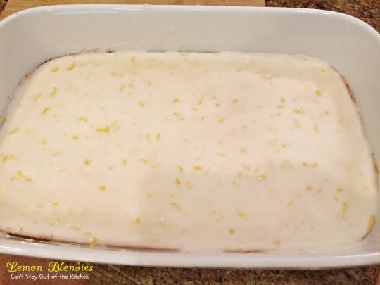 Lemon Blondies | Can't Stay Out of the Kitchen | Cool, refreshing and scrumptious #lemon #dessert that's very easy to make. #cookie #brownie