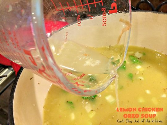 Lemon Chicken Orzo Soup | Can't Stay Out of the Kitchen | this heavenly recipe is #chicken #soup for the soul! It's a wonderful dinner entree now that fall is officially here! #lemon #orzo #pasta