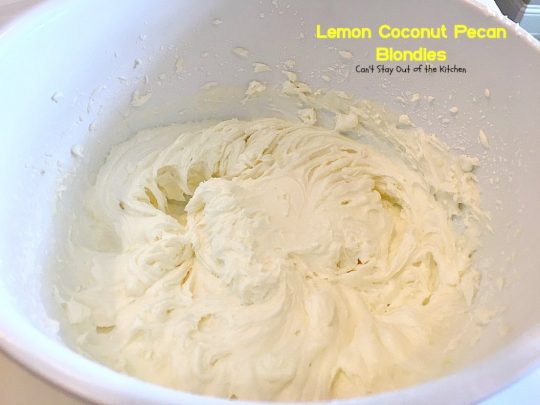 Lemon Coconut Pecan Blondies | Can't Stay Out of the Kitchen | these #cookies are divine! They have a heavenly #lemon icing and are filled with #coconut & #pecans. Great for #potlucks or #tailgating. #dessert