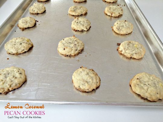 Lemon Coconut Pecan Cookies | Can't Stay Out of the Kitchen | these lovely sugar #cookies are filled with #lemon zest, #coconut & #pecans. Great for #holidays or #tailgating. #dessert